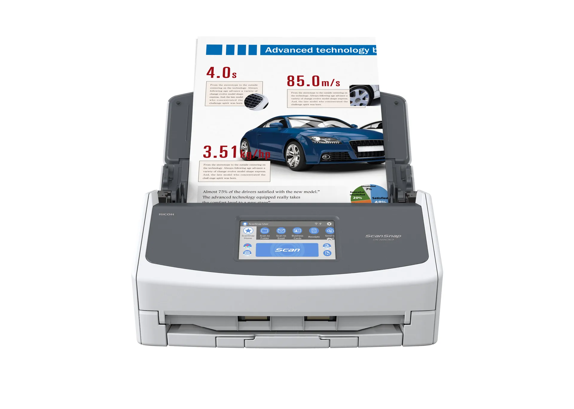 Ricoh ScanSnap iX1600 ADF + Scanner mit manueller Zuführung 600 x 600 DPI A4 Weiß – Bild 2