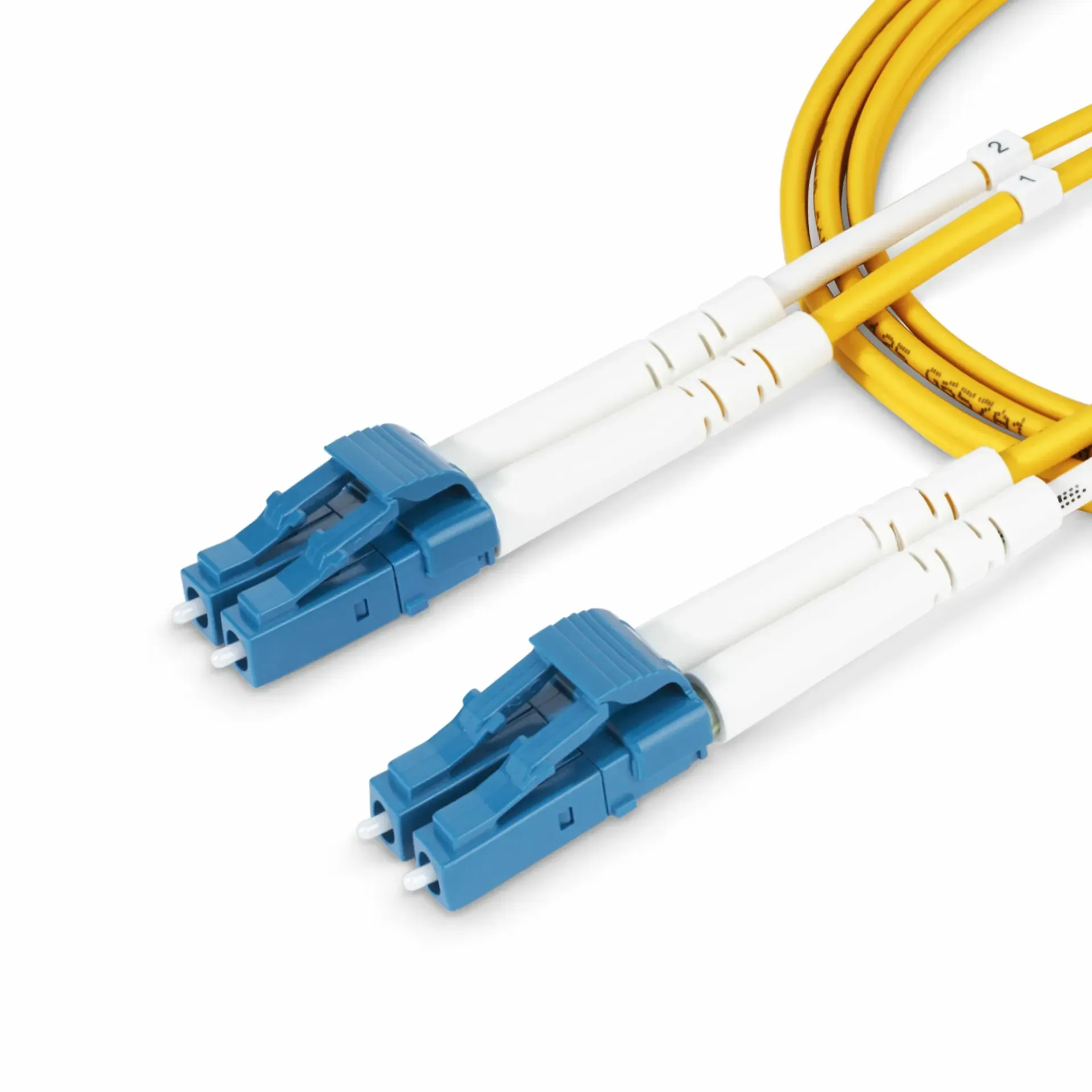 StarTech.com 1 Meter LWL Patchkabel LC LC (UPC) Singlemode OS2 Duplex, 9/125µm, 100Gbit, Biegeunempfindlich, Geringe Einfügedämpfung, LSZH Glasfaserkabel – Bild 5