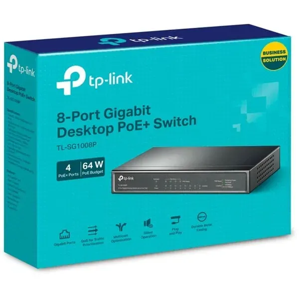 TP-Link TL-SG1008P Netzwerk-Switch Unmanaged Gigabit Ethernet (10/100/1000) Power over Ethernet (PoE) Haselnuss – Bild 8