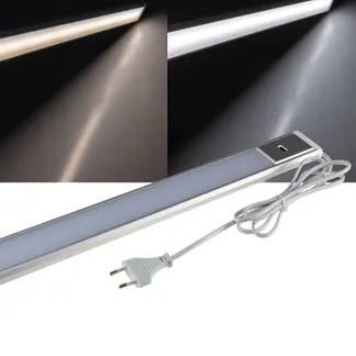 LED Unterbauleuchte „Comprido 600 CCT“ 230V, 60cm, IR-Sensor, 3000k – 6500k LED Unterbauleuchte „Comprido 600 CCT“ 230V, 60cm, IR-Sensor, 3000k – 6500k