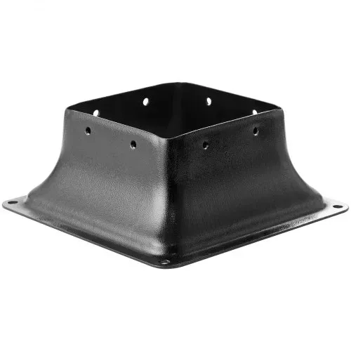 VEVOR 20er-Set Aufschraubhülse 153 x 153 x 62 mm Pfostenträger Kohlenstoffstahl Pfostenschuh Pfosten Pfostenunterlage Bodenhülse Stützenfuß Ideal für Verandageländern, Pergolen und Säulen – Bild 10