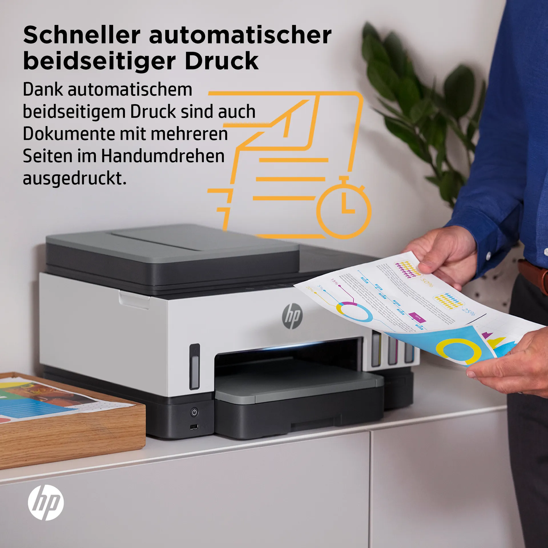 HP Smart Tank 7605 Wireless All-in-One Farbe Drucker, Beidseitiger Druck; Kopierer, Scanner – Bild 7