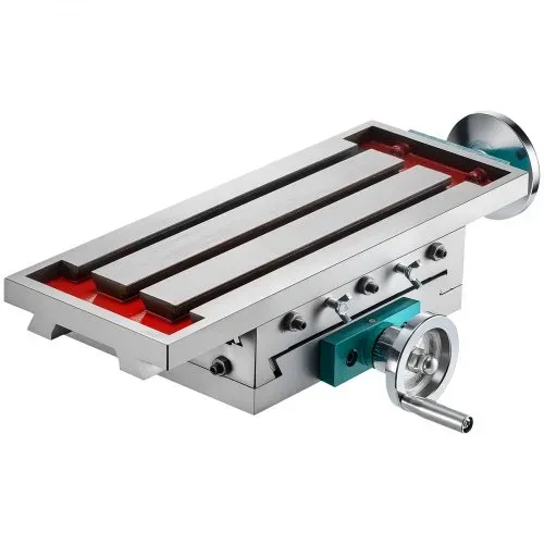 VEVOR Frästisch 17,7 × 6,7 Zoll(450 x 170 mm) Compound Slide Frästisch 30 kg Multifunktions-Arbeitstisch Kreuzfräsmaschine Compound 2 Achsen 4 Wege für alle Bohrständer Tischbohrfräsmaschine – Bild 10