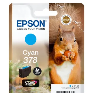 Epson Squirrel Singlepack Cyan 378 Claria Photo HD Ink Epson Squirrel Singlepack Cyan 378 Claria Photo HD Ink