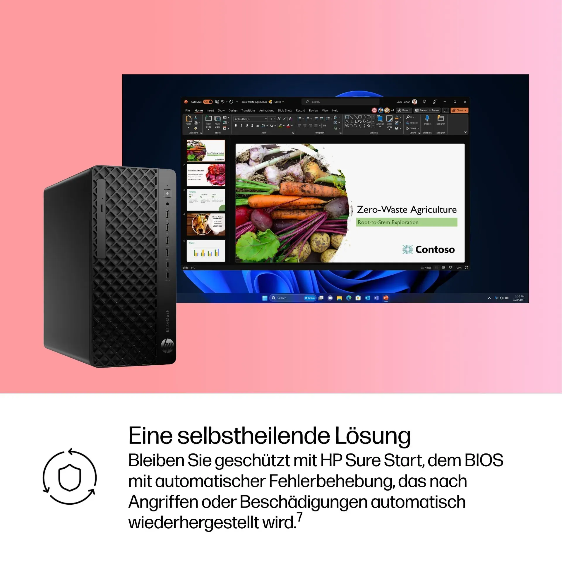 HP EliteDesk 8 Tower G1i AI Intel Core Ultra 7 265 16 GB DDR5-SDRAM 512 GB SSD Windows 11 Pro PC AI PC Schwarz – Bild 6