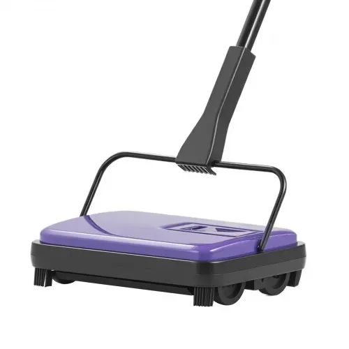 VEVOR Teppichkehrer Teppichbodenkehrmaschine manuell, Bodenkehrer mit 300 ml Staubbehälterkapazität, 17 cm Reinigungsbreite Kehrmaschine für Heimbüro-Teppiche Tierhaarstaub Teppichreinigung, Lila – Bild 9
