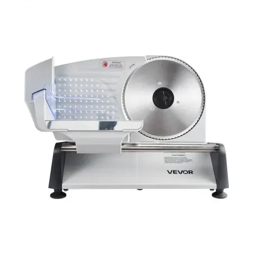 VEVOR Allesschneider Fleischschneider 200 W elektrische Aufschnittmaschine mit 19 cm Klinge, Fleischschneidemaschine mit 0–15 mm einstellbarer Dicke, für gefrorenes Fleisch Schinken Prime Steak – Bild 10
