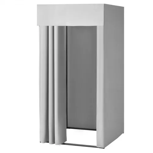 VEVOR Umkleidekabine tragbarer Umkleideraum mit dicken Polyestervorhängen, Sichtschutz mit Beschattungsvorhang & Haken, für Boutiquen Einkaufszentren Schneidereien 99 x 99 x 198 cm (Grau-Weiß) VEVOR Umkleidekabine tragbarer Umkleideraum mit dicken Polyestervorhängen, Sichtschutz mit Beschattungsvorhang & Haken, für Boutiquen Einkaufszentren Schneidereien 99 x 99 x 198 cm (Grau-Weiß)