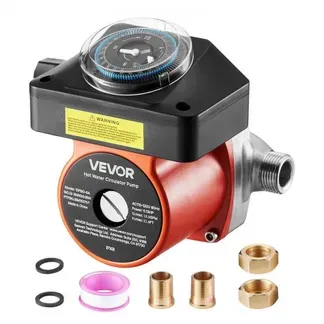 VEVOR Umwälzpumpe mit Timer, 38 LPM Umwälzpumpensystem mit sofortiger Zirkulation, 100 W AC 220–240 V, Heizungspumpe G3/4 Zoll auf G1/2 Zoll Anschluss, für Boiler, Warmwasserbereitung VEVOR Umwälzpumpe mit Timer, 38 LPM Umwälzpumpensystem mit sofortiger Zirkulation, 100 W AC 220–240 V, Heizungspumpe G3/4 Zoll auf G1/2 Zoll Anschluss, für Boiler, Warmwasserbereitung