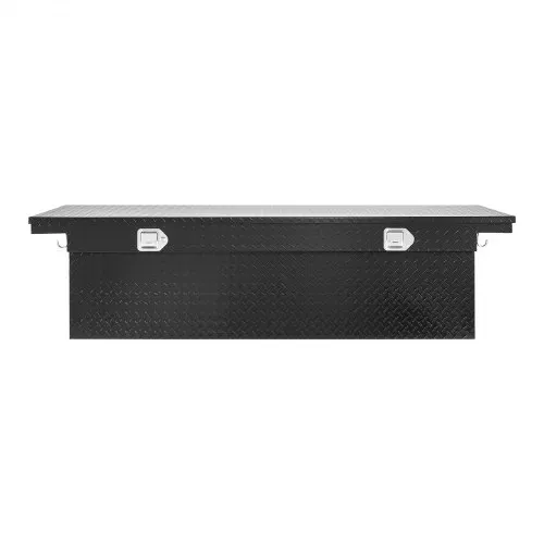 VEVOR Crossover Lkw Werkzeugkasten für die Ladefläche (1771 x 304 x 366 mm) abschließbare & wasserdichte Werkzeugkisten aus Aluminium mit Diamantstruktur, Truckbox für Wohnmobilanhänger schwarz – Bild 10