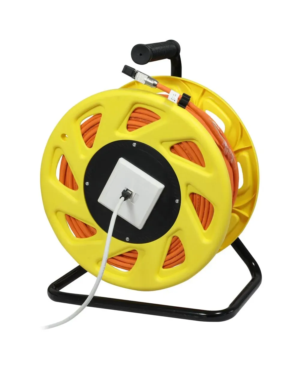 Kabeltrommel, CAT6A, 90m, CAT7A Rohkabel S-STP(S/FTP), mit 1x Buchse/Stecker RJ45(CAT6A), LSZH, Synergy 21 – Bild 4