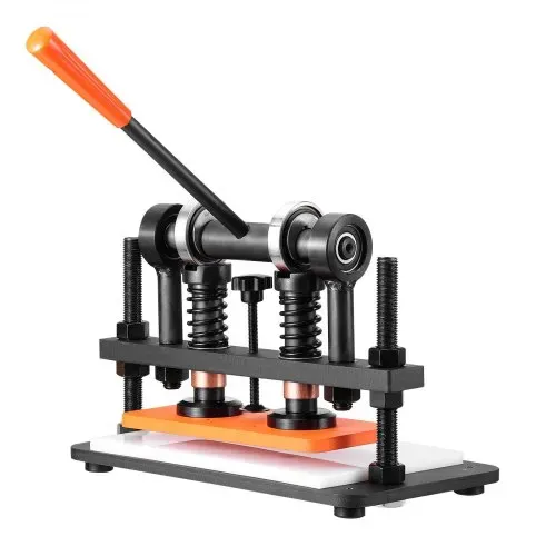 VEVOR Leder Stanzmaschine Manuelle Lederschneidemaschine 26 x 12 cm, Leder Prägemaschine 1,5 t Belastbare Leder-Stanzmaschine Geeignet für Leder, PVC/EVA-Schaumstoff, nicht Klebende Materialien – Bild 8