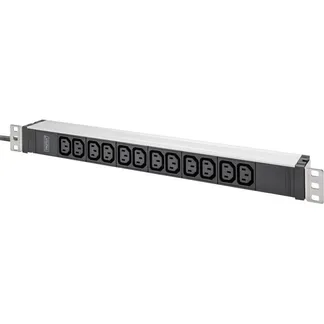 Steckdosenleiste 19″ PDU mit Aluminiumprofil, 12-fach C13 Steckdosenleiste 19″ PDU mit Aluminiumprofil, 12-fach C13