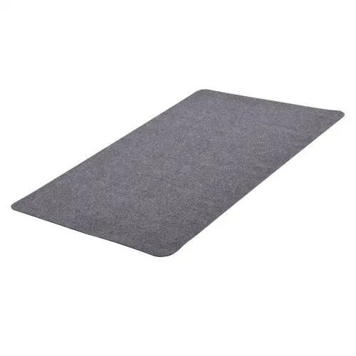 VEVOR Stuhlmatte Bodenschutzmatte (1396 x 897 mm) rutschfeste Bürostuhlmatte für Hartböden, Stuhlteppich für Rollstuhl, sanftes Gleiten unter dem Schreibtischteppich für Heimbüro (Dunkelgrau) – Bild 8