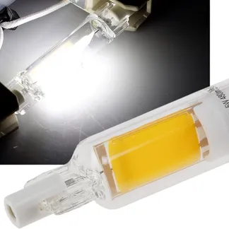 LED Strahler R7s „Glas RS78“ 360°, 510lm, 78mm, 4000k / neutralweiß LED Strahler R7s „Glas RS78“ 360°, 510lm, 78mm, 4000k / neutralweiß