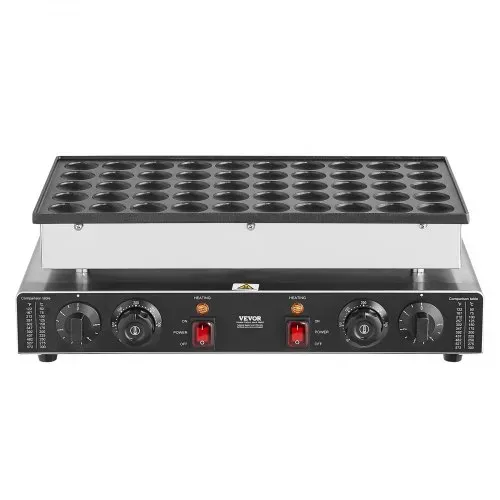 VEVOR Mini-Pfannkuchenmaker kommerzielle Dutch mini Pfannkuchen Maschine, 50 Stk., 43 mm Durchmesser, Dorayaki-Backmaschine, 1700 W, duale Temperatur- und Zeitregelung, in Küchen und Restaurant – Bild 10