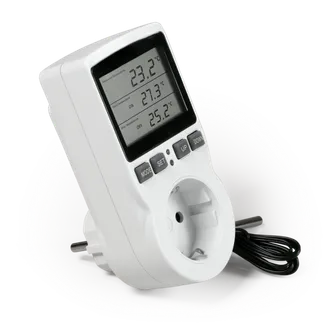Digitales Steckdosen-Thermostat McPower “TCU-441“ -40-120°C, Kabel + Außenfühler Digitales Steckdosen-Thermostat McPower “TCU-441“ -40-120°C, Kabel + Außenfühler