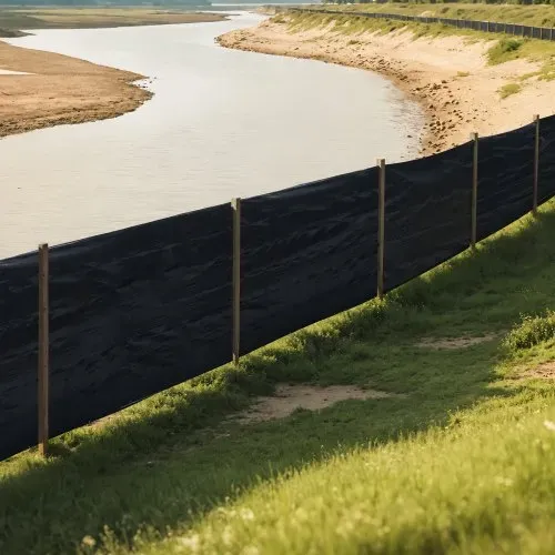 VEVOR Baustellenzaun, 0,91x152,4 m Erosionsschutzzaun, Schlammzaun ausrobustem Polypropylengewebe in Industriequalität zur Sedimentrückhaltung, temporäres Gewebe für Baustellen – Bild 7