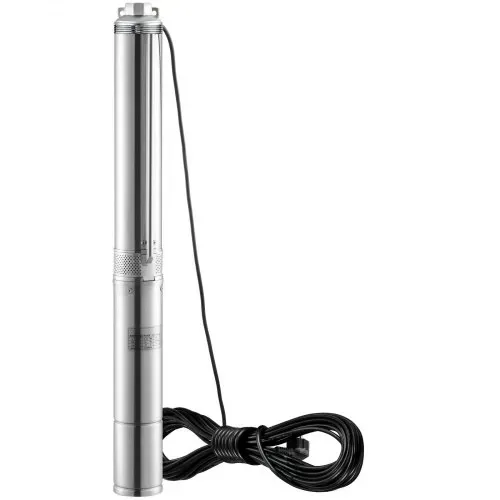 VEVOR Tiefbrunnen-Tauchpumpe, 750 W, 230 V, 60 Hz, 7,1 m³/h max. Durchfluss, 75 m max. Förderhöhe, mit 9,1 m Stromkabel, Edelstahl-Wasserpumpe für Industrie, Bewässerung und Heimgebrauch, IP68-Wasserschutzklasse – Bild 9