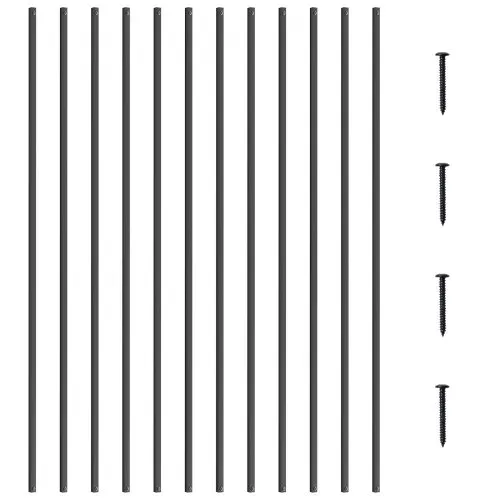 VEVOR Metallbaluster für Treppen, 13 x 1118 mm, quadratisch, dekorative Geländerstäbe aus Aluminiumlegierung, 31er-PackDeckbaluster mit Schrauben, klassisches, hohles, gerades Deckgeländer VEVOR Metallbaluster für Treppen, 13 x 1118 mm, quadratisch, dekorative Geländerstäbe aus Aluminiumlegierung, 31er-PackDeckbaluster mit Schrauben, klassisches, hohles, gerades Deckgeländer