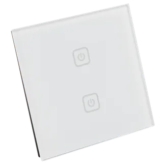 Touch Funk-Wandschalter McPower “Comfort“ max. 100m, 2-Kanal Touch Funk-Wandschalter McPower “Comfort“ max. 100m, 2-Kanal