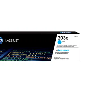 HP 203X Cyan Original LaserJet-Tonerkartusche mit hoher Reichweite HP 203X Cyan Original LaserJet-Tonerkartusche mit hoher Reichweite