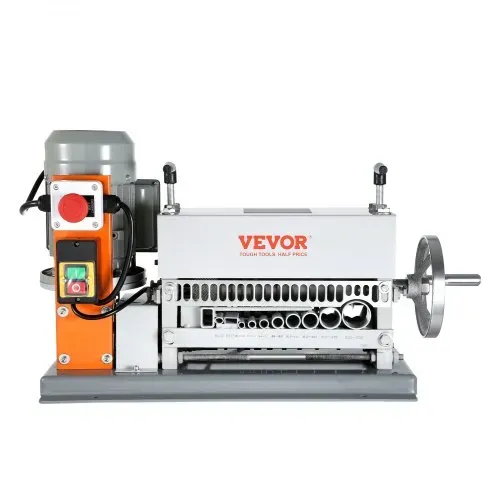 VEVOR Kabelabisoliermaschine Elektrisch 1,5-36mm Kabelschälmaschine 370W Abisoliermaschine 11 Abisolierkanäle Abisolierzange mit Kurbel 65-Mn-Federstahl Klinge Ideal zum Abisolieren von Kupferdraht – Bild 10
