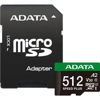 ADATA Speed Plus 512 GB MicroSDXC Klasse 10 ADATA Speed Plus 512 GB MicroSDXC Klasse 10