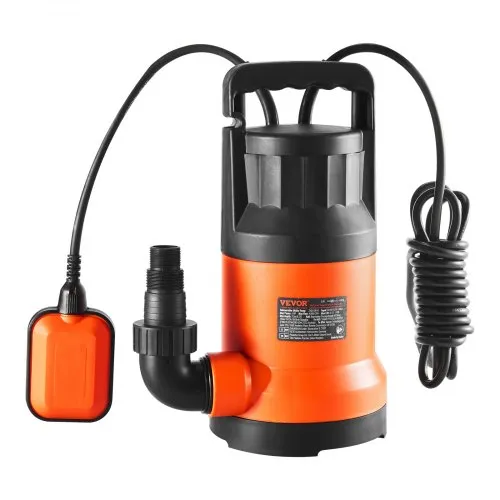 VEVOR Schmutzwasserpumpe, 700 W, 15700 L/h hoher Durchfluss, 10,1 m Förderhöhe, Tauchpumpe, tragbare Wasserpumpe mit 3 m langem Netzkabel zum Abpumpen von Wasser aus Schwimmbecken, Gartenteich, Keller VEVOR Schmutzwasserpumpe, 700 W, 15700 L/h hoher Durchfluss, 10,1 m Förderhöhe, Tauchpumpe, tragbare Wasserpumpe mit 3 m langem Netzkabel zum Abpumpen von Wasser aus Schwimmbecken, Gartenteich, Keller