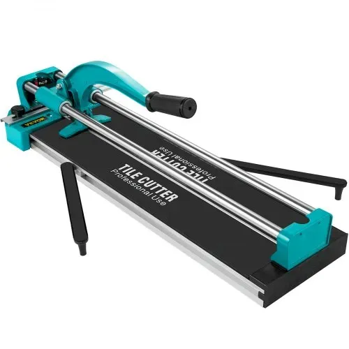 VEVOR Manuelle Fliesenschneidmaschine 35-600 mm, Fliesen Schneider Doppelspurig Schnittdicke 6-15 mm, Aluminium, Einstellbarer Winkel 0-60 Grad, Laser-Positionierung, Beweglicher Maschinentisch 7 kg – Bild 10