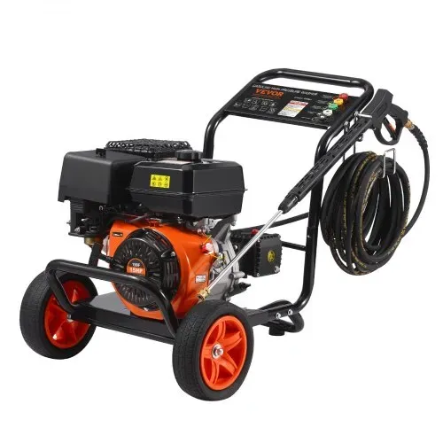 VEVOR Benzin-Hochdruckreiniger, 4400 PSI 15 L/min, 2,6 GPM Terrassenreinger mit Kupferpumpe, Hochdruckpistole & Verlängerungsstab, 5-Düsen-Set, für Autos, Zäune, Häuser, Einfahrten, Terrassen, Möbel – Bild 8