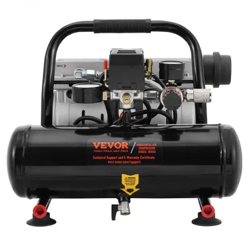 VEVOR-Luftkompressor, 1 Gallone Stahltank, 1 PS 1,5 CFM 7 Bar ölfreier Luftkompressor & max. 120 PSI Druck, 68 dB ultraleiser tragbarer Kompressor, für Autoreparatur, Reifenbefüllung, Spritzlackierung – Bild 9