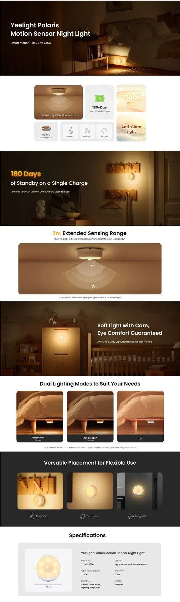 Yeelight Motion Sensor Nighlight – LED Produkt – Bild 9