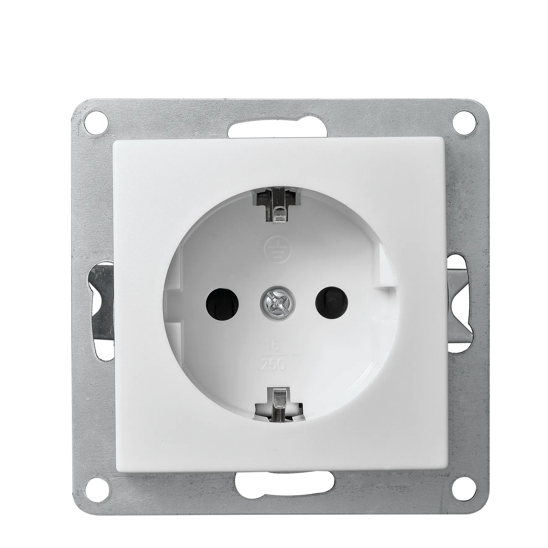 Schutzkontakt-Steckdose McPower “Flair“ 250V~/16A, UP, Einsteckschutz, weiß Schutzkontakt-Steckdose McPower “Flair“ 250V~/16A, UP, Einsteckschutz, weiß