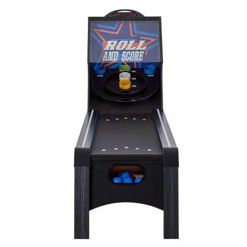 VEVOR 9 Fuß Roll und Score klassischer Arcade-Spieltisch, Indoor-Spielset mit elektronischer LED-Punkteanzeige, automatischer Ballrückgabe für Hausparty vier Bälle enthalten – Bild 8