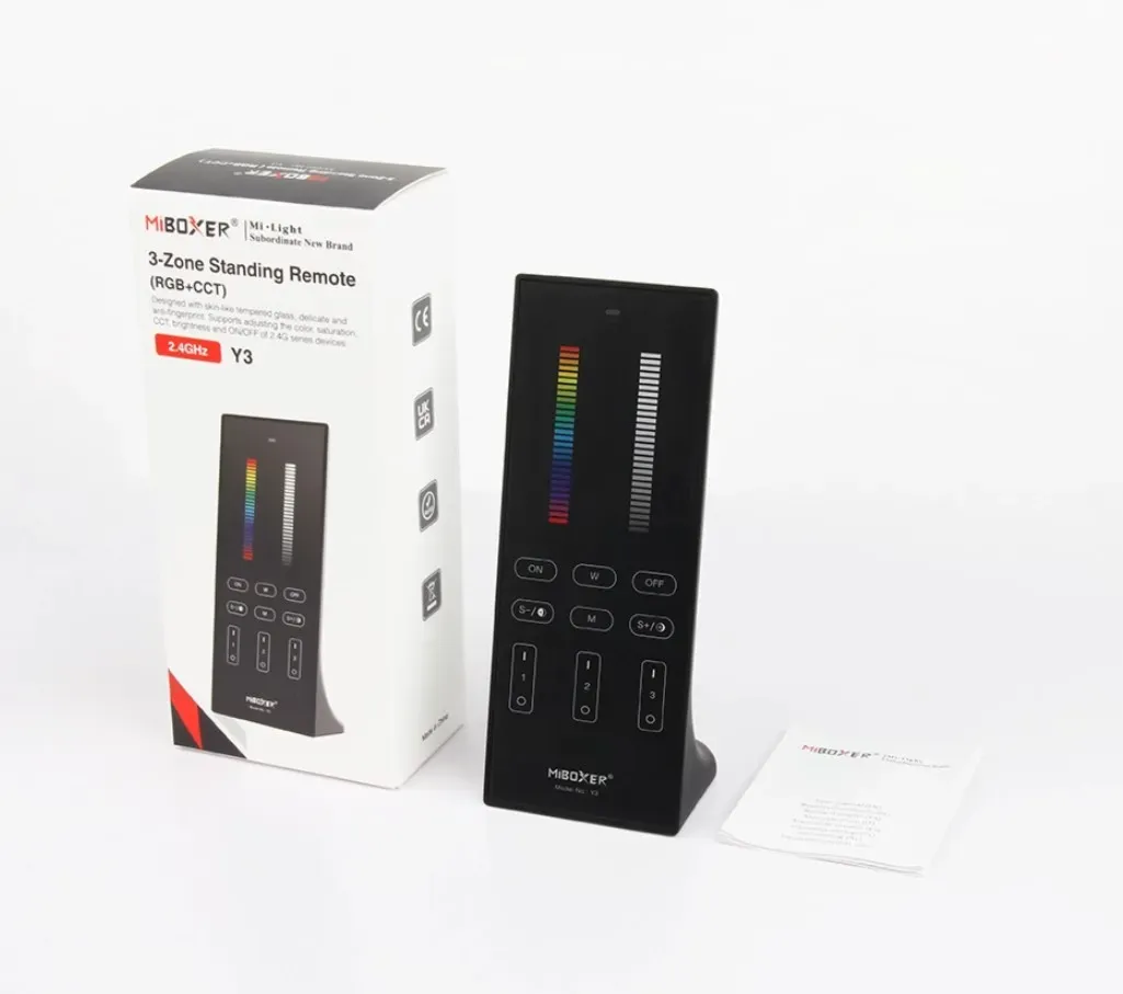 MiBoxer Y3-B LED Fernbedienung 2,4GHz RGB-WW (RGB-CCT) 3 Zonen vertikal (b) – Bild 2