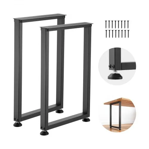VEVOR Tischkufen aus Vierkantprofilen 2er-Set 450×740 mm, Tischuntergestell max. 1000 kg, Tischbeine, Möbelfüße, Tischgestell, Tischfüße für Schreibtische, Couchtisch, Esstische, Schwarz VEVOR Tischkufen aus Vierkantprofilen 2er-Set 450×740 mm, Tischuntergestell max. 1000 kg, Tischbeine, Möbelfüße, Tischgestell, Tischfüße für Schreibtische, Couchtisch, Esstische, Schwarz