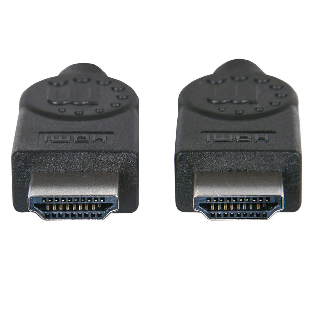 Manhattan High Speed HDMI-Kabel mit Ethernet-Kanal, HEC, ARC, 3D, 4K@30Hz, HDMI-Stecker auf HDMI-Stecker, geschirmt, schwarz, 2 m – Bild 3