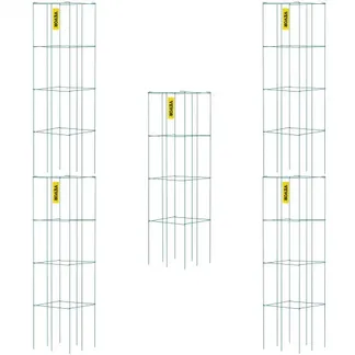 VEVOR Tomatenkäfige, 30 x 30 x 117 cm, 5er-Set quadratische Pflanzenstützkäfige, robuste, grüne Tomatentürme aus PVC-beschichtetem Stahl zum Klettern von Gemüse, Pflanzen, Blumen und Früchten VEVOR Tomatenkäfige, 30 x 30 x 117 cm, 5er-Set quadratische Pflanzenstützkäfige, robuste, grüne Tomatentürme aus PVC-beschichtetem Stahl zum Klettern von Gemüse, Pflanzen, Blumen und Früchten