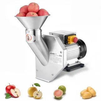 VEVOR Obstmühle für Äpfel Elektrisch 550 W, Obsthäcksler Edelstahl SUS304, Verarbeitet Ganze Äpfel bis zu 70 mm Durchmesser, 60 kg/h Obstzerkleinerer für Birnen Ananas Guaven Karotten Kartoffeln VEVOR Obstmühle für Äpfel Elektrisch 550 W, Obsthäcksler Edelstahl SUS304, Verarbeitet Ganze Äpfel bis zu 70 mm Durchmesser, 60 kg/h Obstzerkleinerer für Birnen Ananas Guaven Karotten Kartoffeln