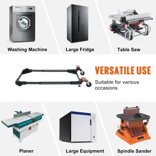 VEVOR Mobile Basis, 500 lbs Tragkraft, Einstellbar von 12" x 12" bis 36" x 36", Robuster Universal-Mobilständer mit Schwenkrädern, für Holzbearbeitungsgeräte, Bandsägen, Elektrowerkzeuge, Maschinen – Bild 5