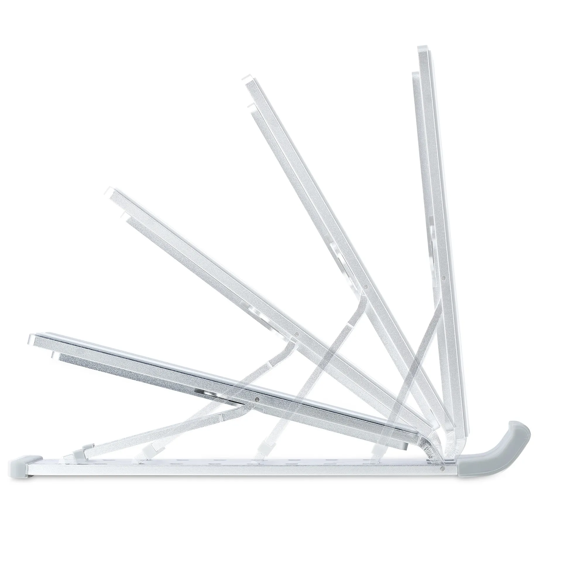 StarTech.com Faltbarer Laptop Ständer, Tragbarer Höhenverstellbarer Ergonomischer Laptopständer, Tragkraft 10 kg, Aluminium Laptophalterung neigbar, Notebook Ständer, Schwenkbare Laptop Unterlage – Bild 5