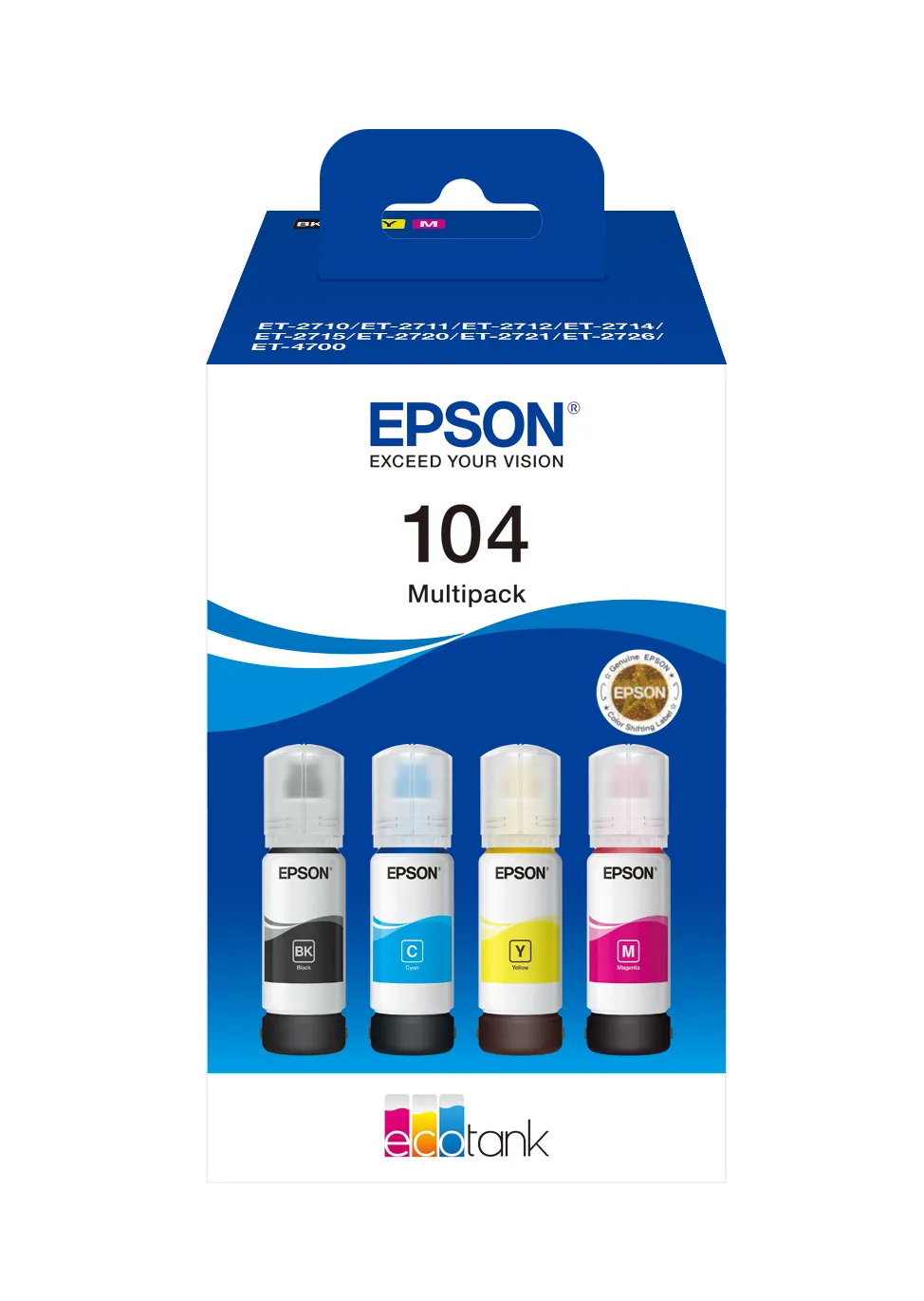 Epson 104 EcoTank 4-colour Multipack Epson 104 EcoTank 4-colour Multipack