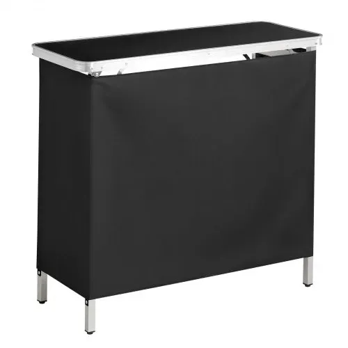 VEVOR Messetheke Klappbar, 980x385x870 mm, Empfangstheke mit Tragetasche, Ablagefach, Rezeptionstheke, Messestand, Bartisch, Faltbare Mobile Barstation für Veranstaltungen, Partys & Messen – Bild 10