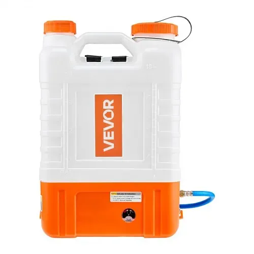 VEVOR Rucksacksprüher mit Wagen, Einstellbarer Druck 0–94 PSI, 15-Liter-Tank auf Rädern, mit 6 Düsen, 2 Zauberstäben, Weithalsdeckel für Garten, Jäten, Sprühen, Reinigen – Bild 10