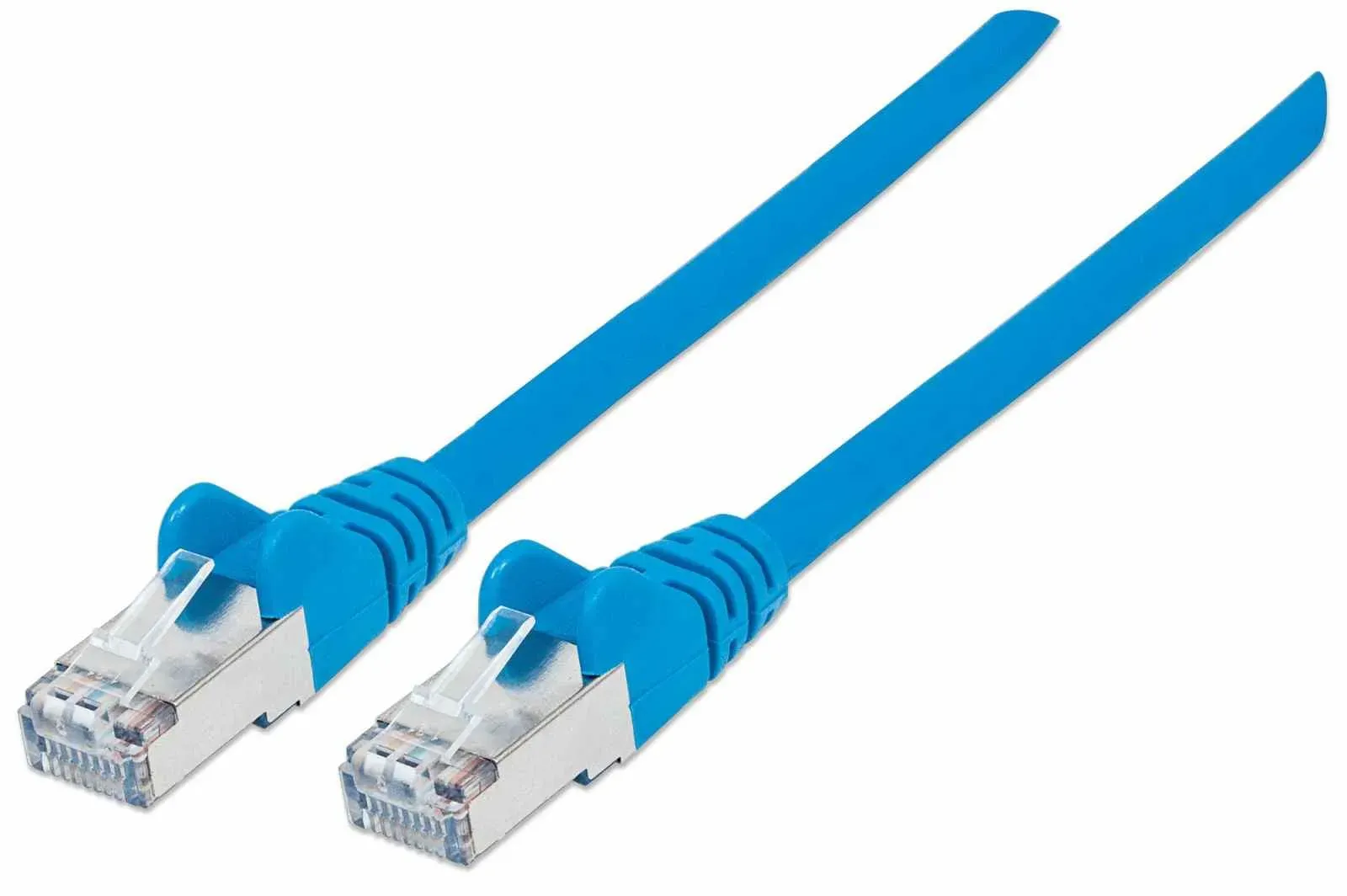 Intellinet Netzwerkkabel mit Cat6a-Stecker und Cat7-Rohkabel, S/FTP, 100% Kupfer, LS0H, 0,25 m, blau Intellinet Netzwerkkabel mit Cat6a-Stecker und Cat7-Rohkabel, S/FTP, 100% Kupfer, LS0H, 0,25 m, blau