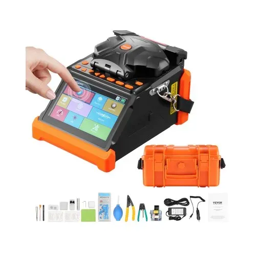 VEVOR Glasfaser Spleißgerät, 6 Motoren, Fusionsspleißgerät, Kern-/Mantelausrichtung, 6 s Spleißen, 13 s Aufheizen, Touchscreen, 3-in-1-Fusion Splicer, 7800 mAh Akku für SM MM DS NZDS VEVOR Glasfaser Spleißgerät, 6 Motoren, Fusionsspleißgerät, Kern-/Mantelausrichtung, 6 s Spleißen, 13 s Aufheizen, Touchscreen, 3-in-1-Fusion Splicer, 7800 mAh Akku für SM MM DS NZDS