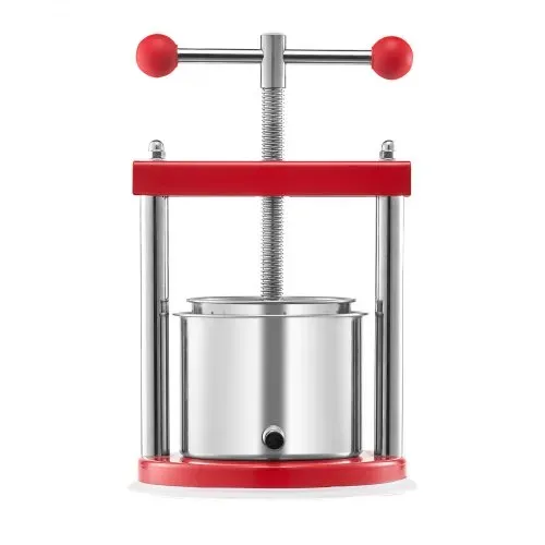 VEVOR Obstweinpresse Obstmühle Apfelmühle (1,65 L) mit 2 Edelstahlfässer, manueller Entsafter, Apfelweinpresse Saftpresse Apfelpresse Traubenpresse Olivenölpresse mit T-Griff für Küche – Bild 8