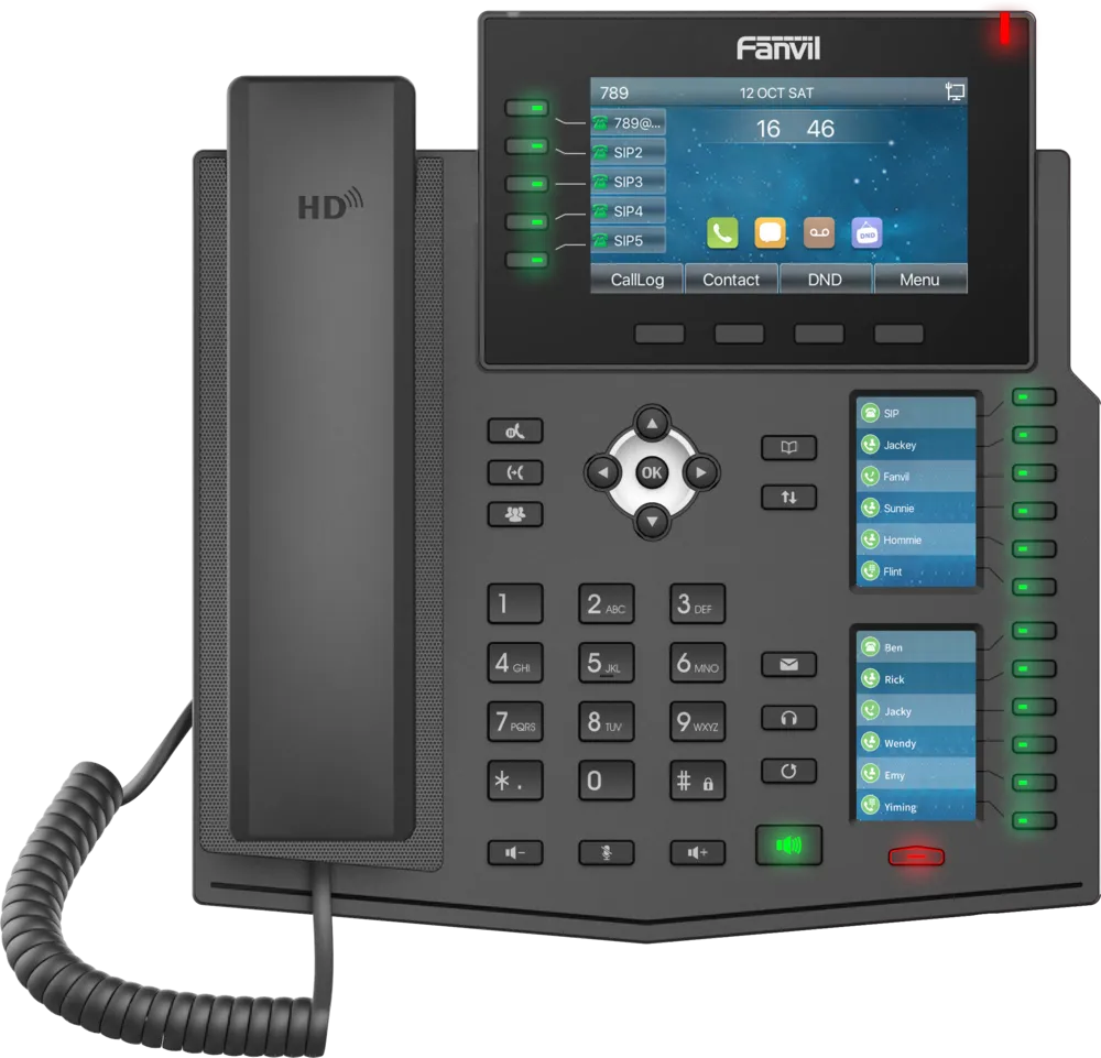 Fanvil X6U v2, High-end business phone with Gigabit / SIP / POE / Gigabit / USB-Port / Bluetooth – Bild 4