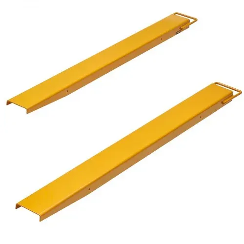 VEVOR 2er-Set Gabelverlängerungen 1520 mm Zinkenverlängerung 1,815 Tonnen Tragfähigkeit Gabelzinken Q235 Kohlenstoffstahl einteiliges Design Palettengabelverlängerung Kompatibel mit 106 mm Gabeln – Bild 9